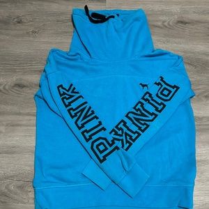 Victoria’s Secret PINK everyday lounge blue cowl neck